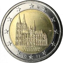 2 EURO Německo 2011 - Spolková země Nordrhein-Westfalen A