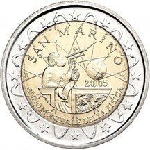 2 EURO San Marino 2005 - Světový rok fyziky