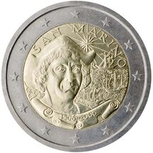 2 EURO San Marino 2006 - Kryštof Kolumbus
