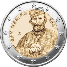 2 EURO San Marino 2007 - Giuseppe Garibaldi