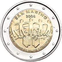 2 EURO San Marino 2008 - Evropský rok mezikulturního dialogu