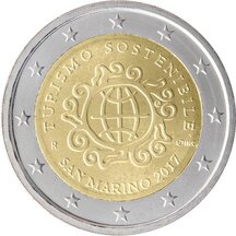 2 EURO San Marino 2017 - Světový rok turismu