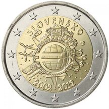 2 EURO Slovensko 2012 - 10 let Euro měny