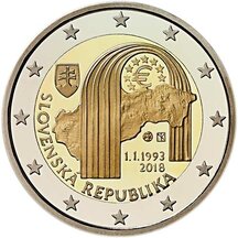 2 EURO Slovensko 2018 - Vznik Slovenské republiky
