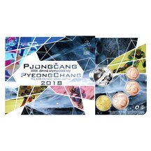 Sada oběžných EURO mincí SR 2018 - ZOH Pchjongčchang