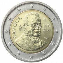 2 EURO Itálie 2010 - Camillo Benso di Cavour