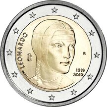 2 EURO Itálie 2019 - Leonardo da Vinci