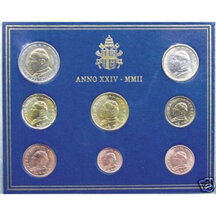 Oficiální sada Euro mincí Vatikán 2002