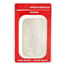 Stříbrná cihlička Argor-Heraeus 100 g
