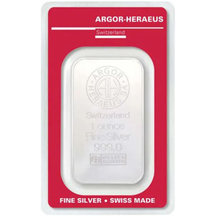 Stříbrná cihlička Argor-Heraeus 1 Unce