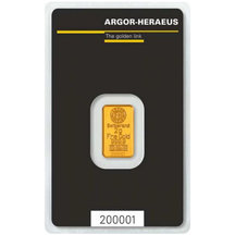 Zlatá cihlička Argor-Heraeus 2 g