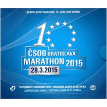 Sada oběhových EURO mincí SR 2015 - Bratislavský maraton