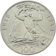 100 Kčs Československo 1948 - Vznik ČSR