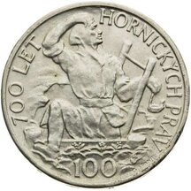 100 Kčs Československo 1949 - Hornická práva