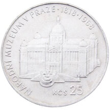 25 Kčs Československo 1968 - Národní muzeum v Praze