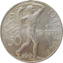 50 Kčs Československo 1948 - Pražské povstání