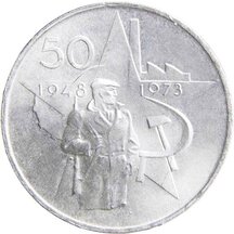 50 Kčs Československo 1973 - Vítězný únor