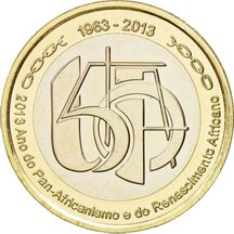 250 Escudos Kapverdy 2013 - Organizace africké jednoty