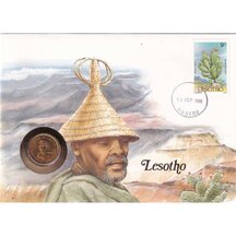 Numismatická obálka Lesotho 1988