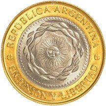2 Pesos Argentina 2010 - Revoluce