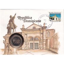 Numismatická obálka Dominikánská republika 1988