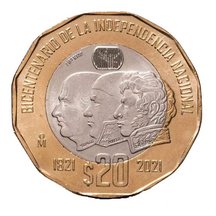20 Pesos Mexiko 2021 - Nezávislost