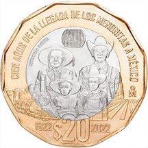 20 Pesos Mexiko 2022 - Mennonité