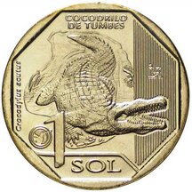 1 Sol Peru 2017 - Krokodýl