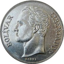 5 Bolivarů Venezuela 1990