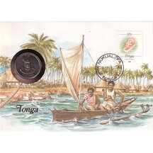 Numismatická obálka Tonga 1989