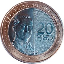 20 Piso Filipíny 2019