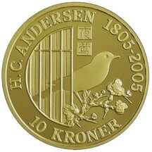 10 Korun Dánsko 2007 - Slavík
