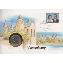 Numismatická obálka Lucembursko 1984