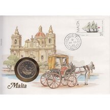 Numismatická obálka Malta 1983