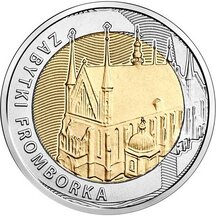 5 Zlotých Polsko 2019 - Památky Frombork