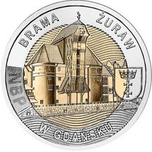 5 Zlotých Polsko 2021 - Brama Żuraw