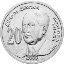 20 Dinárů Srbsko 2009 - Milutin Milanković