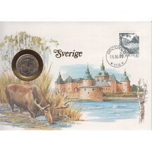 Numismatická obálka Švédsko 1985
