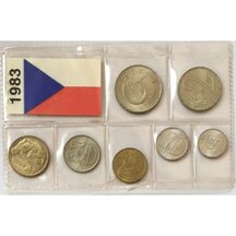 Sada oběžných mincí ČSSR 1983