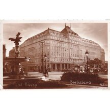 Pohlednice Bratislava 1937 - Hotel Savoy