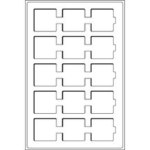 Náhradní zásuvka do kufříku, na mince v papírových pouzdrech