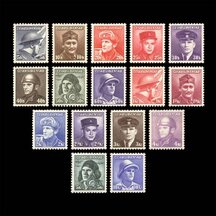 Série známek ČSR 1945 - Londýnské vydání
