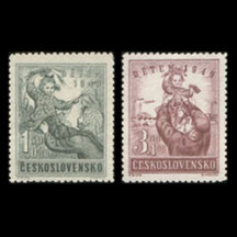 Série známek ČSR 1949 - Dětem