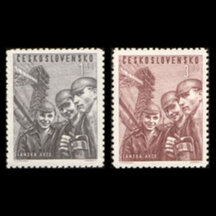 Série známek ČSR 1951 - Lánská akce