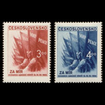 Série známek ČSR 1952 - Kongres za mír