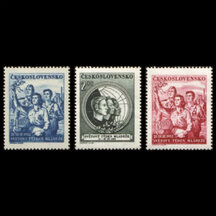 Série známek ČSR 1952 - Světový týden mládeže