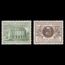 Série známek ČSR 1955 - Univerzita Komenského