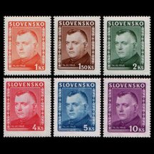 Série známek SR 1945 - J. Tiso