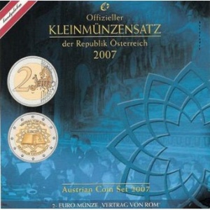 Sada obehových Euro mincí Rakúska 2007
Kliknutím zobrazíte detail obrázku.