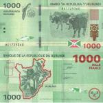 1000 Francs 2021 Burundi